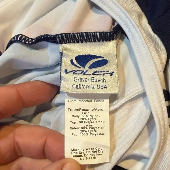 Cycling Bib Shorts - White and navy XS (4000) - Picture 4 of 5